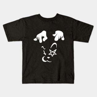 CAT (White on black). Kids T-Shirt